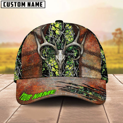 Frenzidea Skull Deer Hunting Steel Pattern Personalized Cap