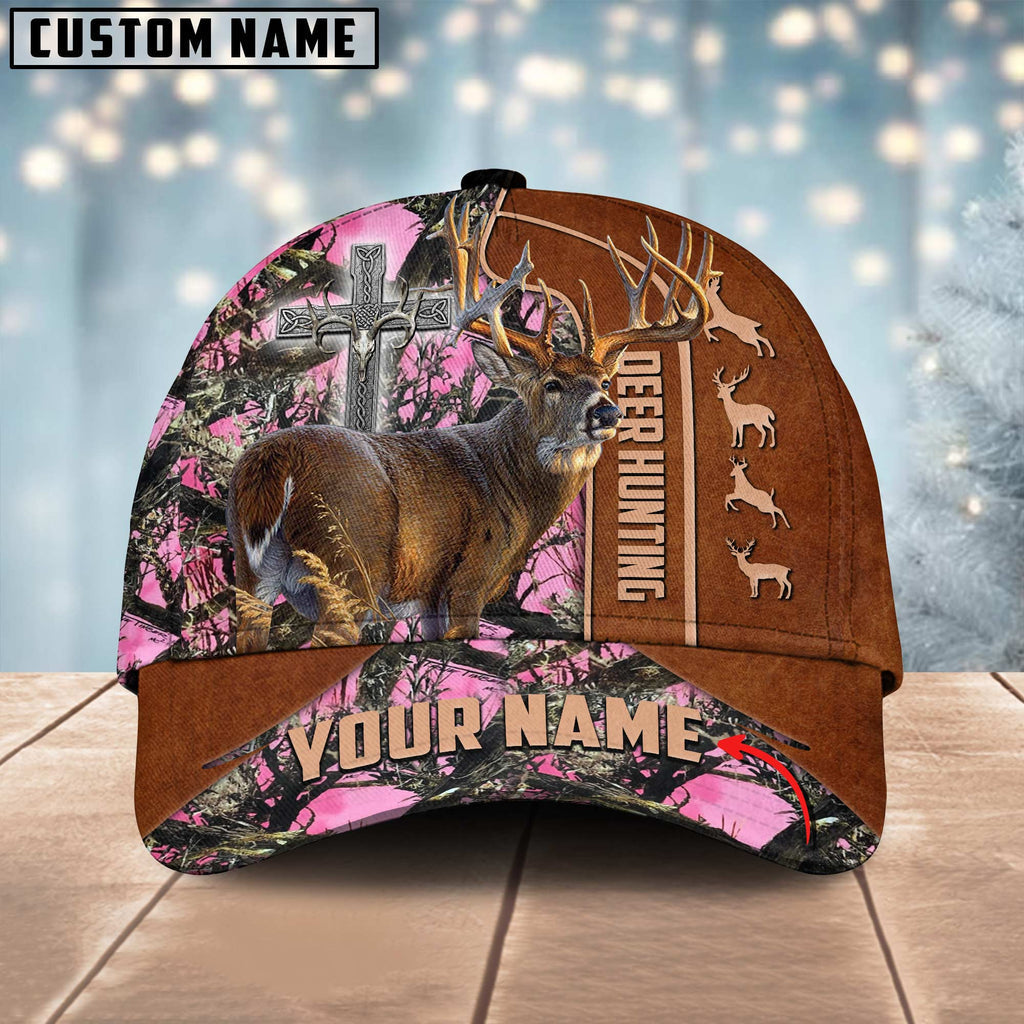 Frenzidea Hunting Deer Under God Personalized Name Cap
