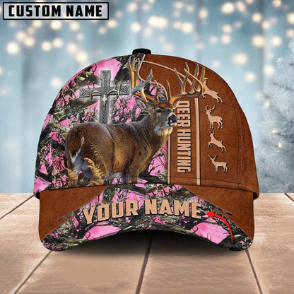 Frenzidea Hunting Deer Under God Personalized Name Cap