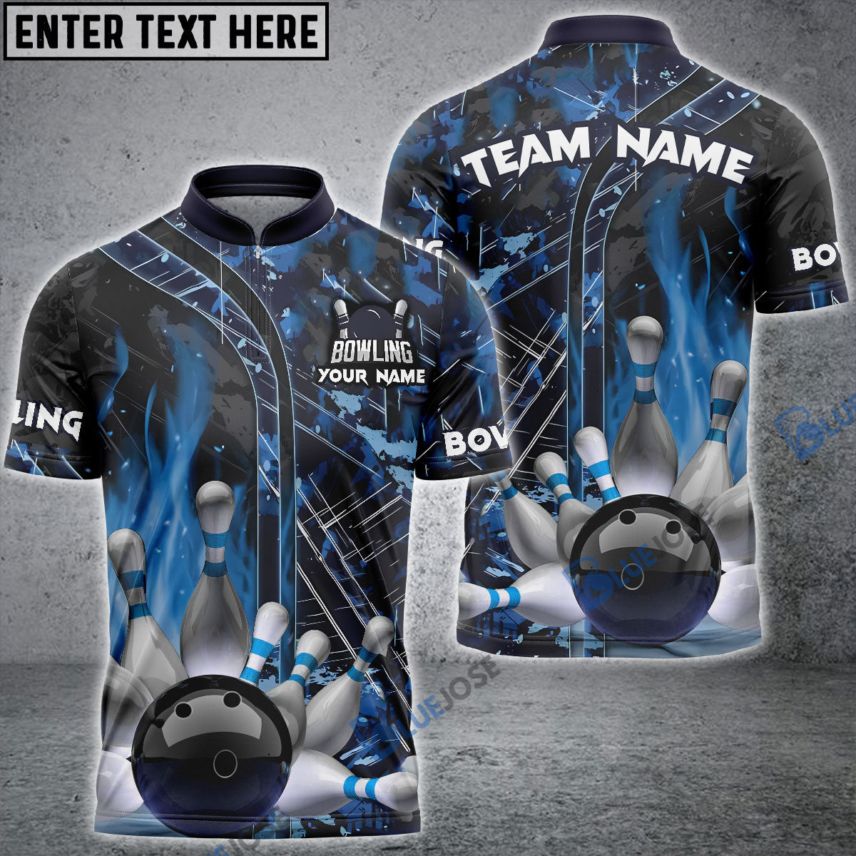 Frenzideas Bowling And Pins Hexagram 2 Pattern Multicolor Personalized Name, Team Name 3D Shirt