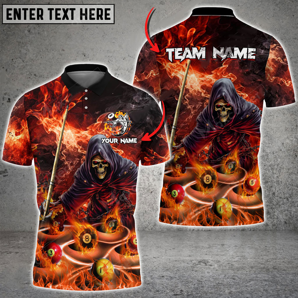 Frenzidea Billiards Lord Of Hell Personalized Name, Team Name Unisex Shirt ( 4 Colors )
