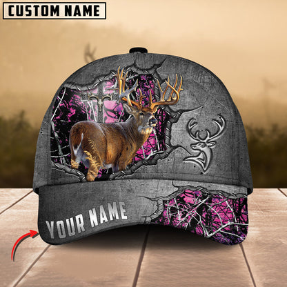 Frenzidea Deer Hunting Metal Under God Personalized Cap (9 Colors)