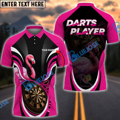 Frenzidea Flamingo Darts Personalized Name, Team Name 3D Shirt