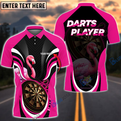 Frenzidea Flamingo Darts Personalized Name, Team Name 3D Shirt