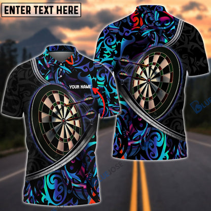 Frenzidea Tattoo Color Darts Personalized Name, Team Name 3D Shirt
