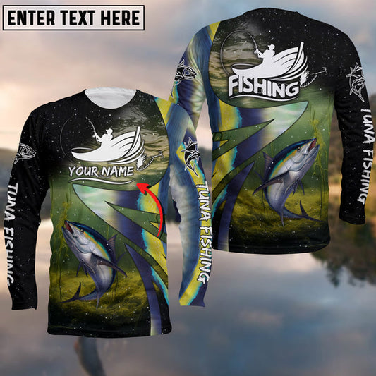 Frenzidea Fishing Tuna Skin Customize Name 3D Shirts