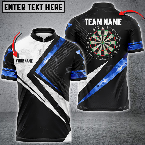 Frenzidea Red White Smoke Darts Personalized Name, Team Name 3D Shirt (4 Colors)