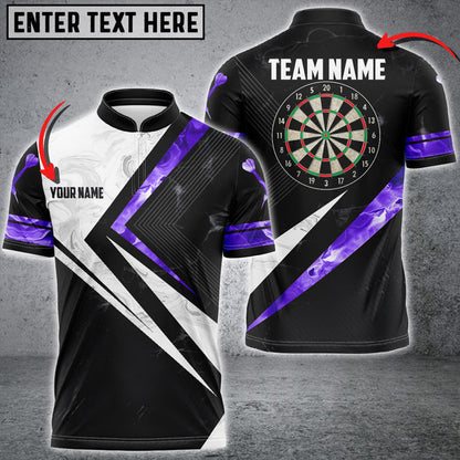 Frenzidea Red White Smoke Darts Personalized Name, Team Name 3D Shirt (4 Colors)