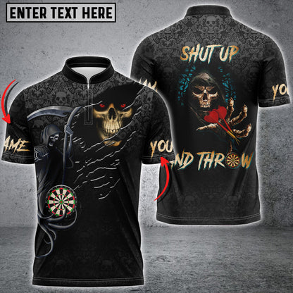Frenzidea Darts Reaper Personalized Name 3D Shirt