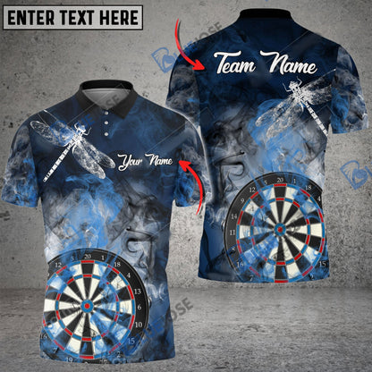 Frenzidea Darts Smoke Dragonfly Personalized Name, Team Name 3D Shirt (4 Colors)