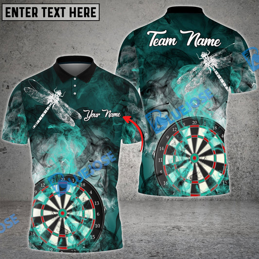 Frenzidea Darts Smoke Dragonfly Personalized Name, Team Name 3D Shirt (4 Colors)