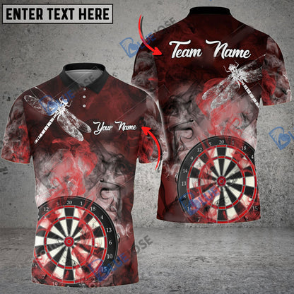 Frenzidea Darts Smoke Dragonfly Personalized Name, Team Name 3D Shirt (4 Colors)