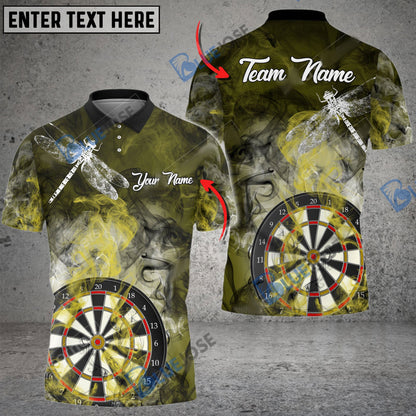 Frenzidea Darts Smoke Dragonfly Personalized Name, Team Name 3D Shirt (4 Colors)