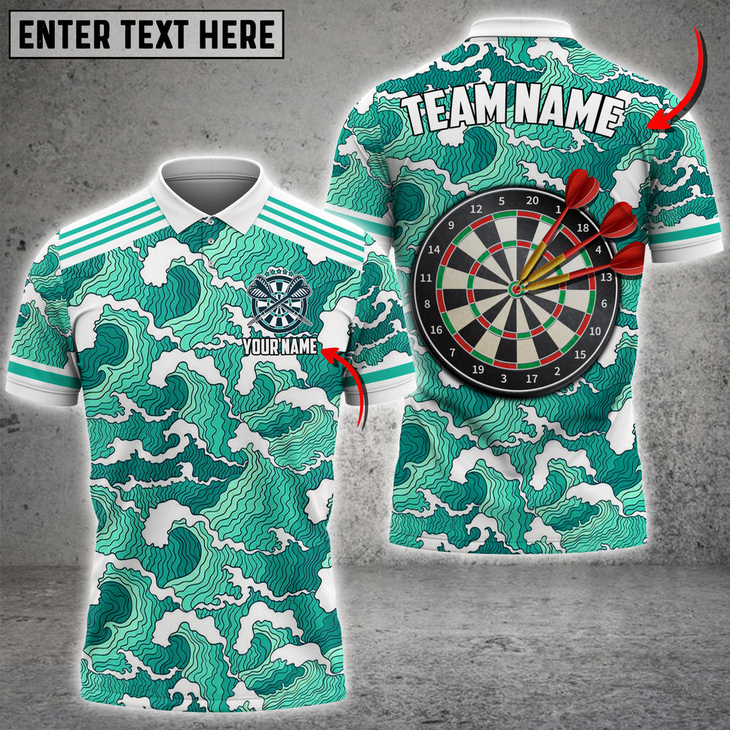 Frenzidea Darts Tsunami Personalized Name, Team Name 3D Shirt (4 Colors)