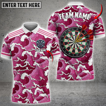 Frenzidea Darts Tsunami Personalized Name, Team Name 3D Shirt (4 Colors)
