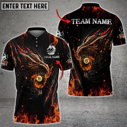 Frenzidea Fire Dragon 3 Billiards Personalized Unisex Shirt