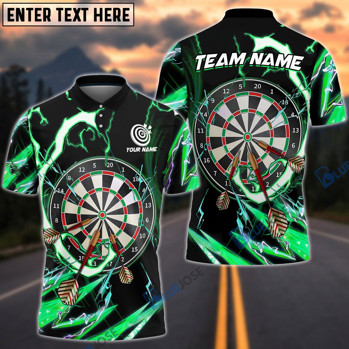 Frenzidea Breath Of Thunder Darts Personalized Name, Team Name 3D Shirt (6 Colors)