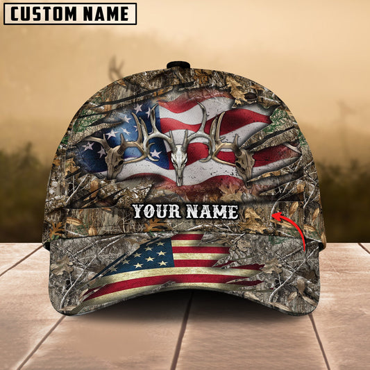 Frenzidea Deer Hunting America Personalized Cap