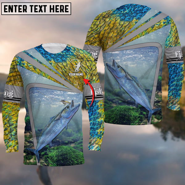 Frenzidea Kingfish Fishing Cool Customize Name 3D Shirts