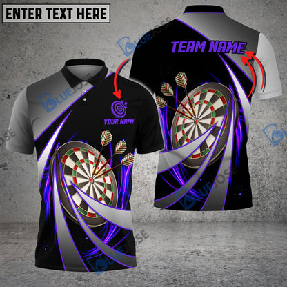 Frenzidea Darts Tornado Pattern Personalized Name, Team Name 3D Shirt (4 Colors)