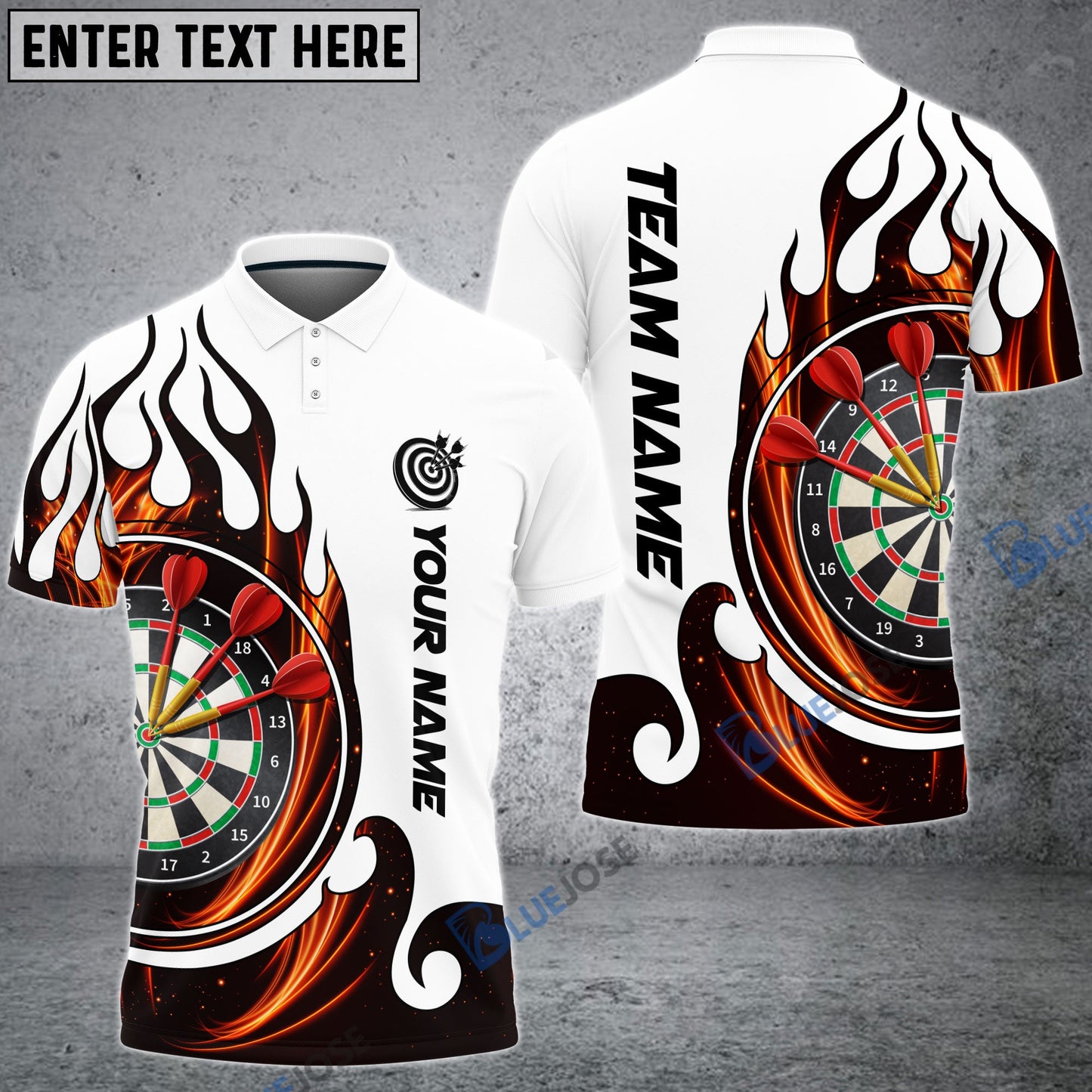 Frenzidea Fire Blaster Darts Personalized Name, Team Name 3D Shirt (4 Colors)