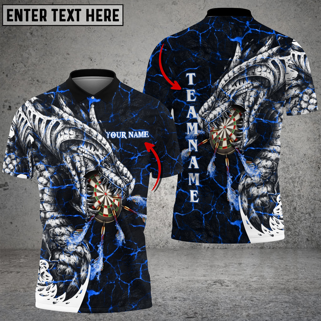 Frenzidea Darts Magma Dragon Personalized Name, Team Name 3D Shirt (4 Colors)