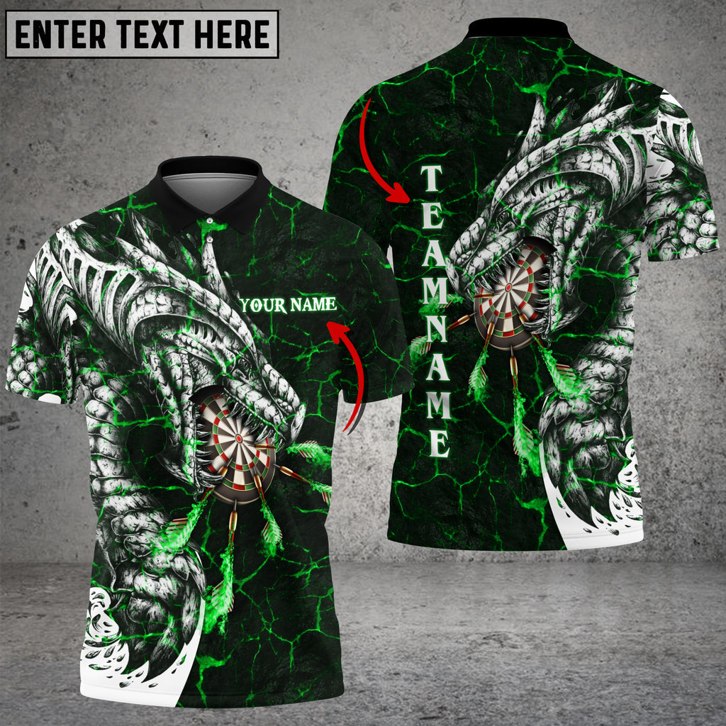 Frenzidea Darts Magma Dragon Personalized Name, Team Name 3D Shirt (4 Colors)