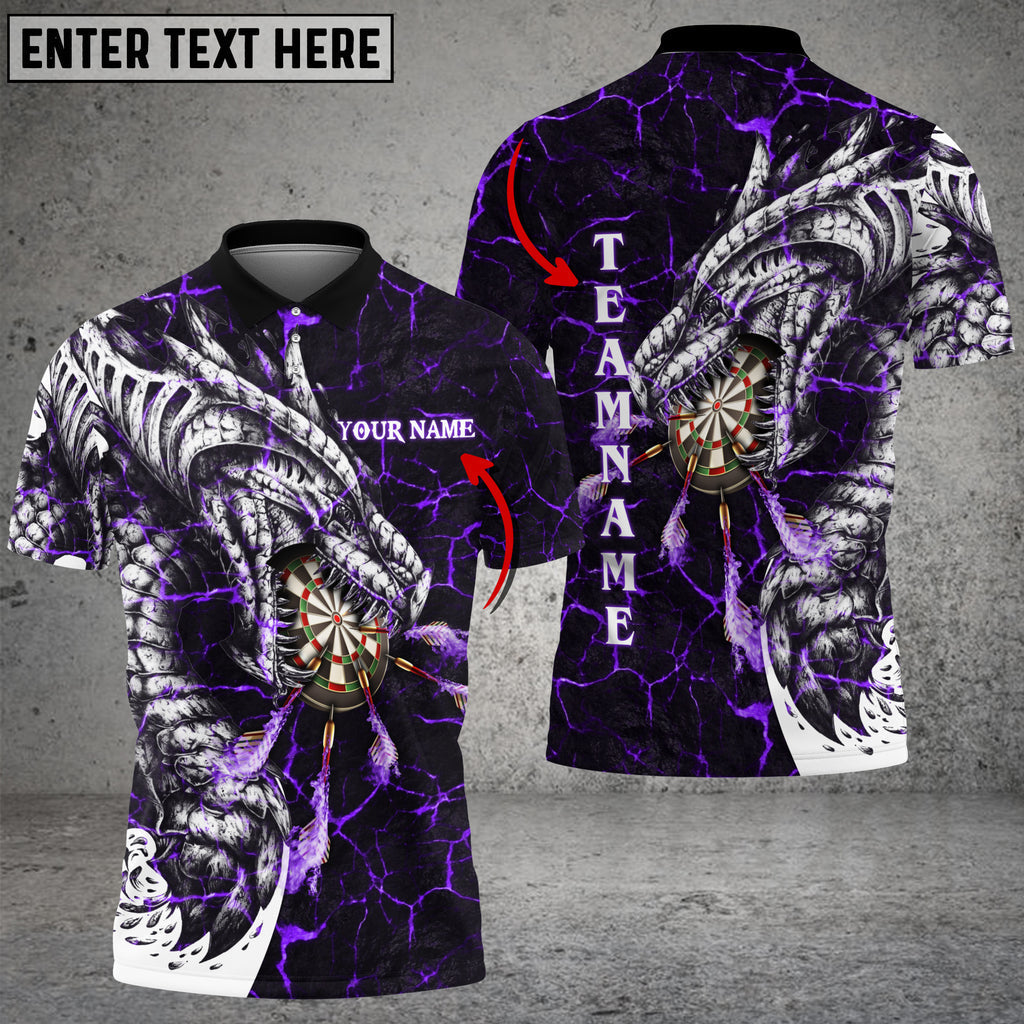 Frenzidea Darts Magma Dragon Personalized Name, Team Name 3D Shirt (4 Colors)