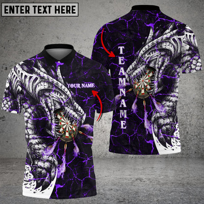 Frenzidea Darts Magma Dragon Personalized Name, Team Name 3D Shirt (4 Colors)