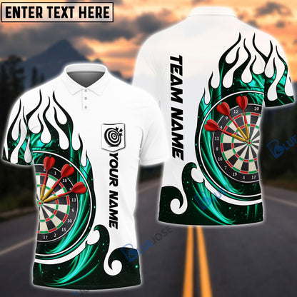 Frenzidea Fire Blaster Darts Personalized Name, Team Name 3D Pocket Polo