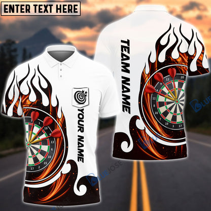 Frenzidea Fire Blaster Darts Personalized Name, Team Name 3D Pocket Polo