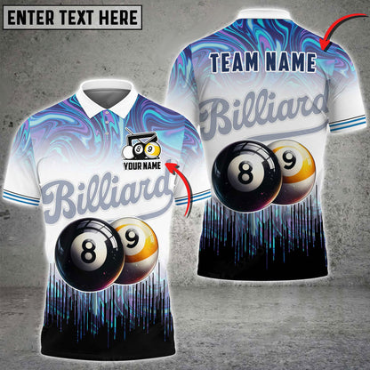 Frenzidea Billiards Ball 8,9 Event Horizon Personalized Name, Team Name Unisex Shirt ( 6 Colors )