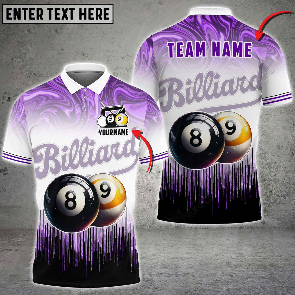 Frenzidea Billiards Ball 8,9 Event Horizon Personalized Name, Team Name Unisex Shirt ( 6 Colors )