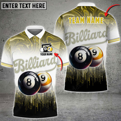 Frenzidea Billiards Ball 8,9 Event Horizon Personalized Name, Team Name Unisex Shirt ( 6 Colors )