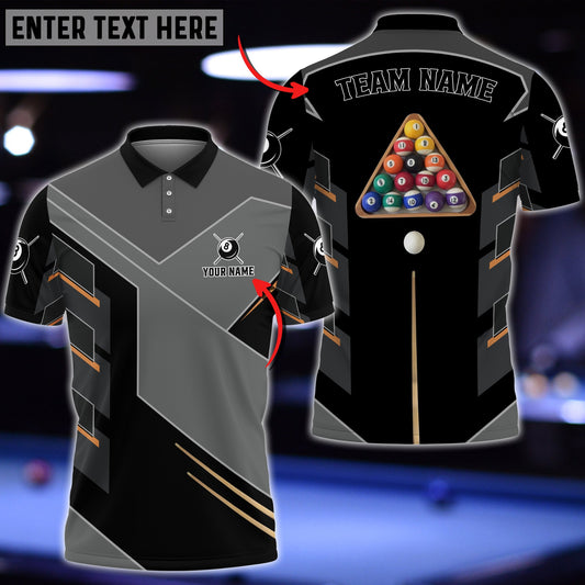 Frenzidea Black And Gray Ball 8 Billiards Personalized Unisex Shirt