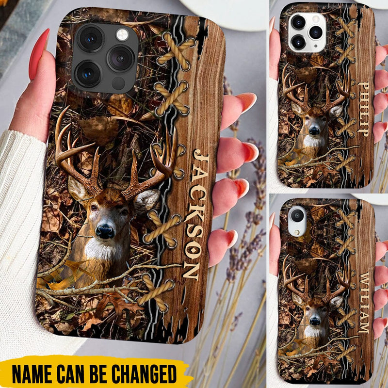 Frenzidea Deer Hunter Personalized Name Phone Case