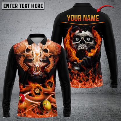 Frenzidea Billiards Skull Legend Personalized 3D Shirt