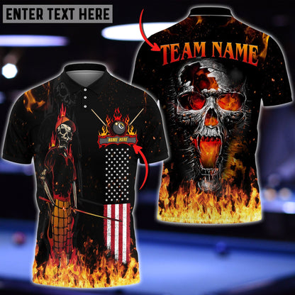 Frenzidea Billiards Hustler Personalized Name 3D Shirt