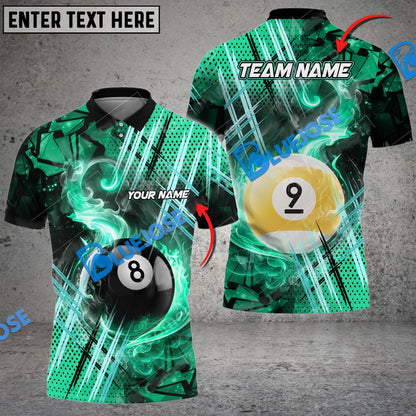 Frenzidea Billiards Ball Colorful Twinkle Premium Personalized Name, Team Name Unisex Shirt ( 6 Colors )