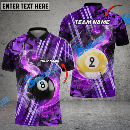 Frenzidea Billiards Ball Colorful Twinkle Premium Personalized Name, Team Name Unisex Shirt ( 6 Colors )