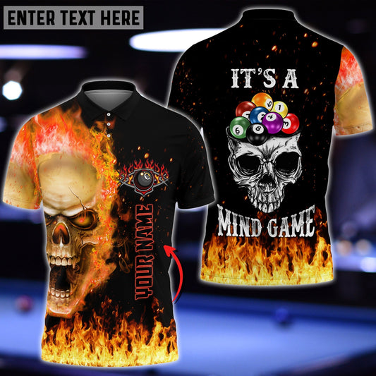 Frenzidea Billiards Skull Personalized 3D Shirt