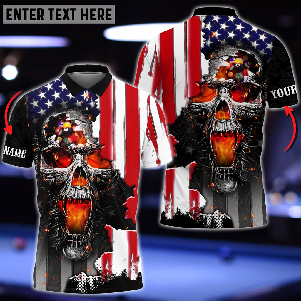 Frenzidea Billiards Ace Essentials Personalized Name 3D Shirt