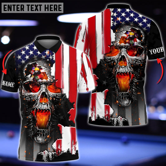 Frenzidea Billiards Ace Essentials Personalized Name 3D Shirt