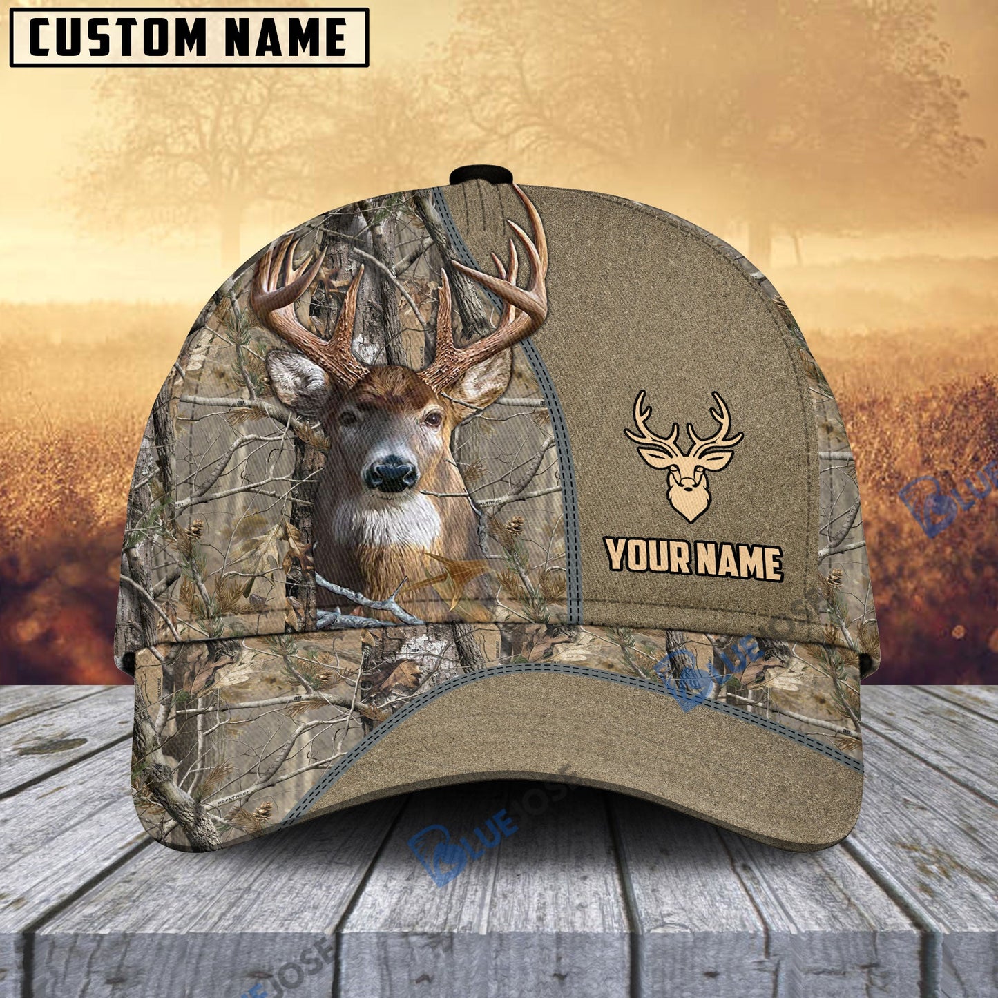 frenzidea Deer Hunting Classic Pattern 3D Personalized Cap