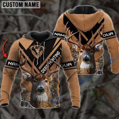 frenzidea Customized Name Premium Unique Cracked Deer Hunting 3D Shirt