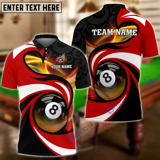 Frenzidea Billiards Vortex Personalized Name, Team Name Unisex Shirt