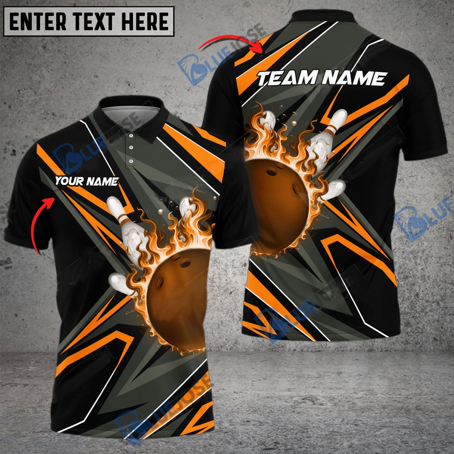 Frenzidea Bowling And Pins Shockwave Customized Name 3D Shirt ( 6 Colors)