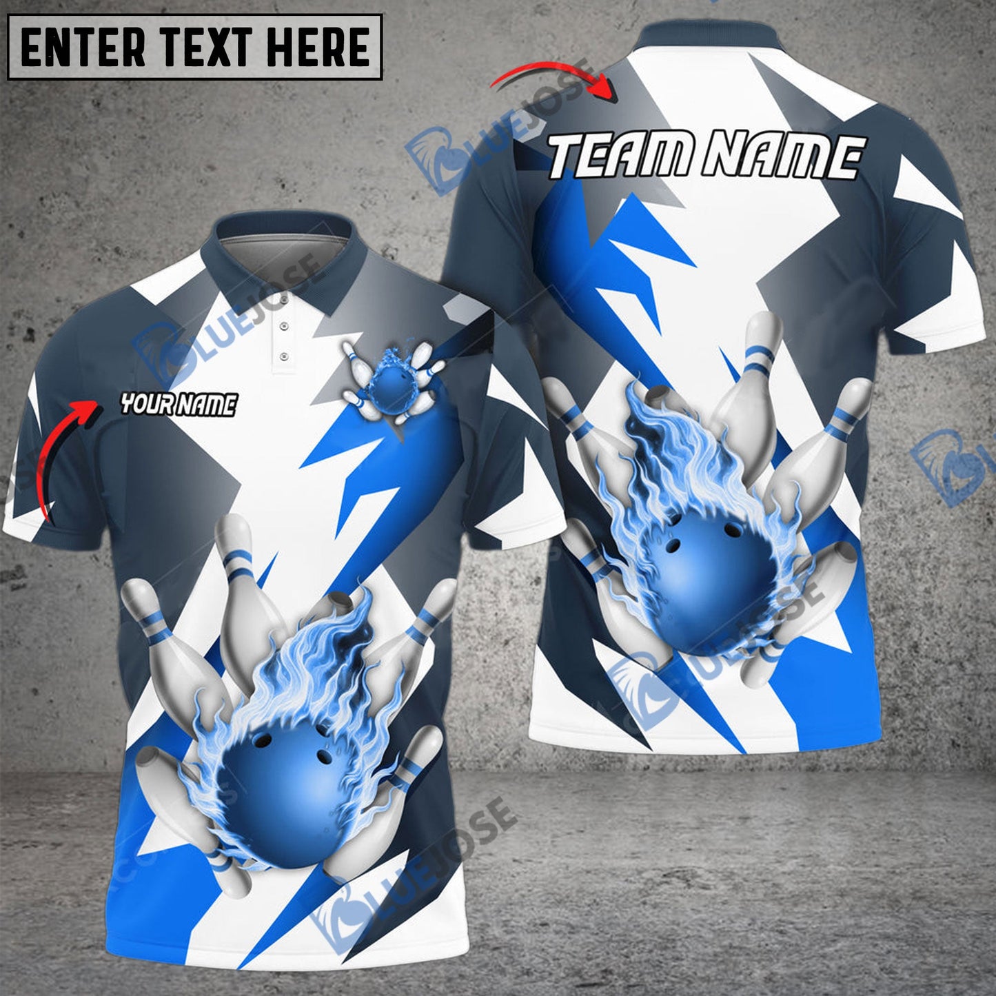 Frenzideas Bowling And Pins Absolute Strength Customized Name 3D Shirt ( 5 Colors)