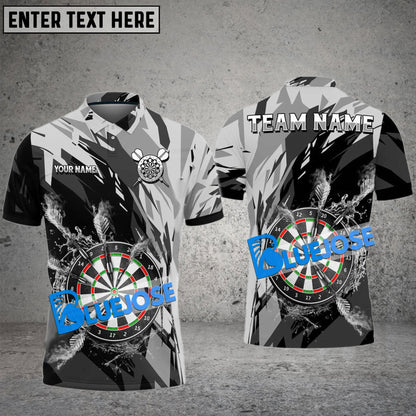 Frenzidea Darts Water & Fire Personalized Name, Team Name 3D Shirt ( 6 Colors)