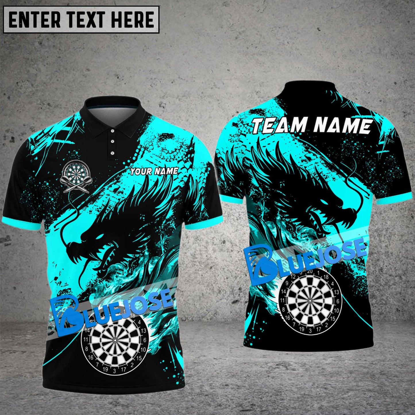 Frenzidea Darts Legend Of The Dragon God Personalized Name, Team Name 3D Shirt (6 Colors)